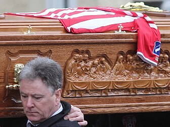 Ryan McBride's funeral tak...